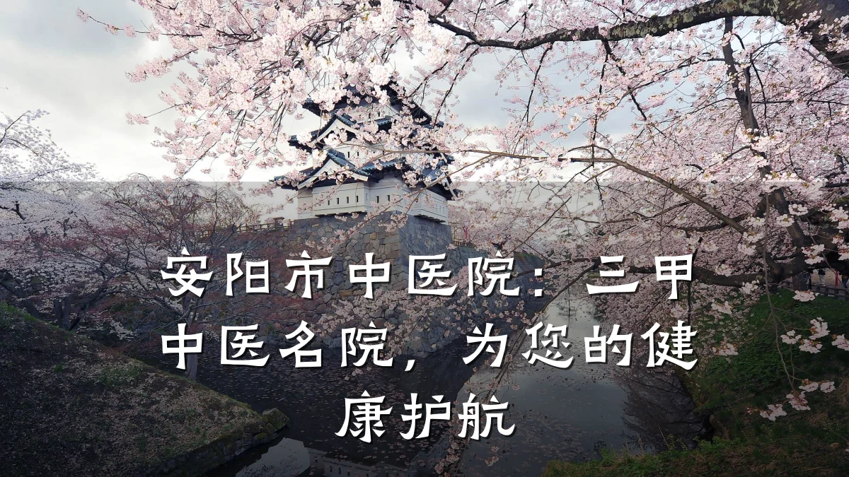 安阳市中医院：三甲中医名院，为您的健康护航