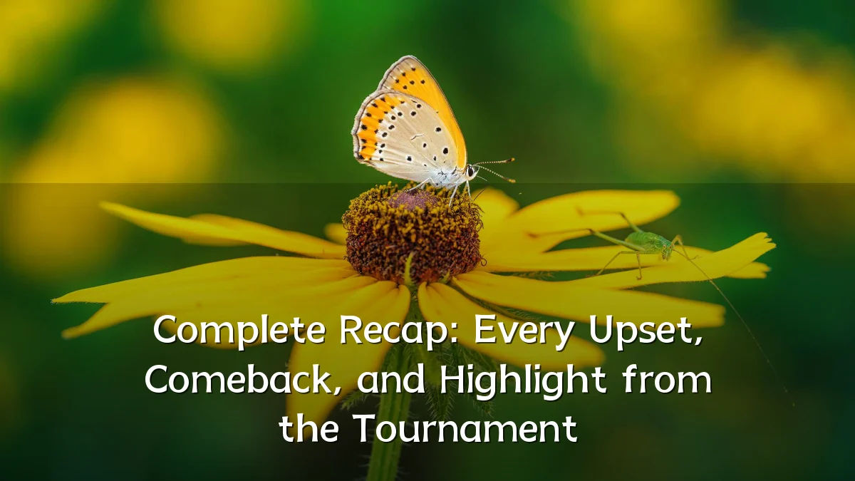 Complete Recap: Every Upset, Comeback, and Highlight from the Tournament