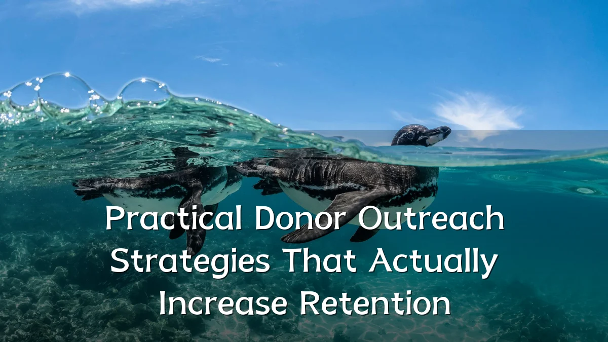 Practical Donor Outreach Strategies That Actually Increase Retention