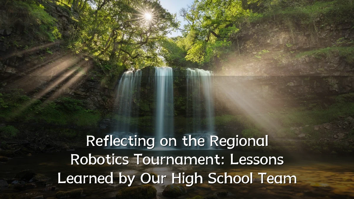 Reflecting on the Regional Robotics Tournament: Lessons Learned by Our High School Team