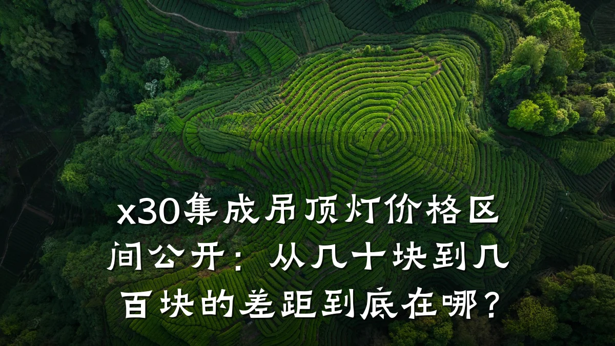 x30集成吊顶灯价格区间公开:从几十块到几百块的差距到底在哪?